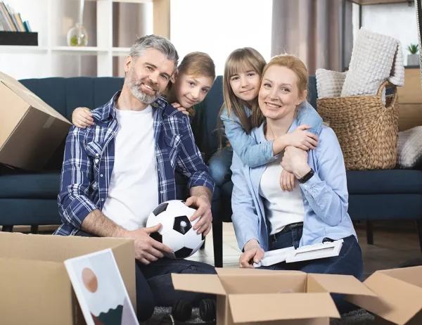 Vorbereitung für einen Umzug mit Kindern